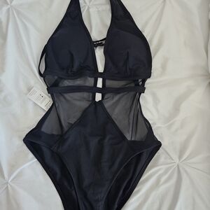 Cupshe Elegant Black Swimsuit
